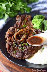 Bone in rib eye steak is the best cut of meat to prepare at home. Pan Seared Garlic Rib Eye Steak Butter Your Biscuit