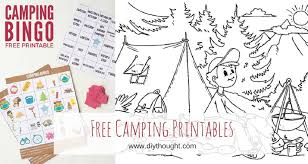 Please note that if you do download anything from my site, that you are agreeing to my. 8 Free Kids Printables To Take Camping Diy Thought