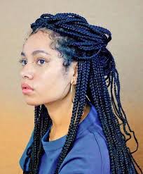 Mixed Black And Blue Box Braids Black Girl Braids And Mixed Girl Image Curly Hair Styles Box Braids Hairstyles Curly Hair Photos