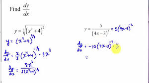 Chain Rule And Generalized Power Rule Tutorial Youtube
