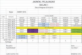 Berikut ini dibagikan jadwal pelajaran tematik untuk kelas 1 2 3 4 5 6 sd mi kurikulum 2013 k13 tahun pelajaran 2020/2021. Jadwal Pelajaran