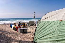 The coast is not far beyond that. Santa Barbara Camping
