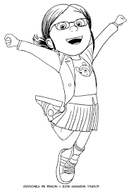 The rise of gru (2022). Margo Happy Coloring Page