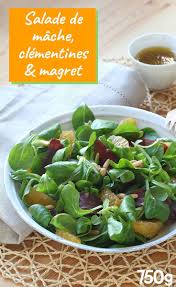 Salade De Mache Clementines Et Magret Seche Salade De Mache Magret Seche Salade