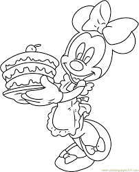 Bathroom free princess minnie mouse coloringges printable happy. Minnie Mouse With Birthday Cake Coloring Page For Kids Free Minnie Mouse Printable Coloring Pages Online For Kids Coloringpages101 Com Coloring Pages For Kids