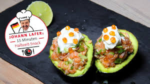 Avocado Mit Lachs Tatar Swr3 Em Snack Von Johann Lafer Youtube