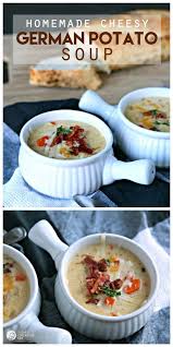 Cheesy German Potato Soup Recipe German Potato Soup German Potatoes Potato Soup