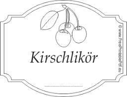 Ob rund, rechteckig oder in ausgefallener blumenform. Gratis Etiketten Vorlagen Fur Kirschlikor Pdf Drucken Kostenlos