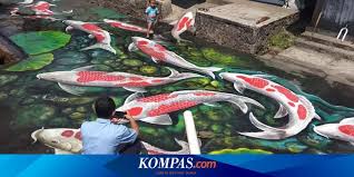 Ikan adalah kelompok vertebrata yang paling beragam dengan lebih dari 27.000 spesies di seluruh dunia. Lukisan Ikan Koi 3 Dimensi Di Jalan Kampung Ini Curi Perhatian Warganet Halaman All Kompas Com