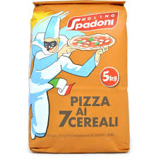 C'est une farine polyvalente que l'on peut trouver. Molino Spadoni Preparato Per Pizza Farina Ai 7 Cereali Kg 5