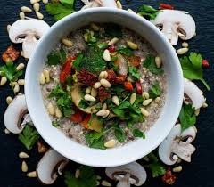 Herzhaftes Porridge Mit Gegrilltem Gemuse Porridge Herzhaft Rezepte