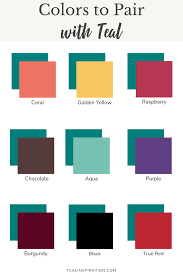 Which means that these two colors lie opposite to one. Colors Match With Teal Novocom Top