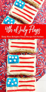 Make A Batch Of These 4th Of July Flag Rice Krispies Treats To Serve Your Friends And Family This 4th A P In 2020 Rice Krispie Treats Rice Krispies Patriotic Desserts