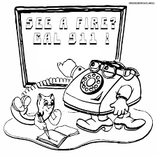 10 laminated stickers on yellow gloss with red ink. Fire Safety Coloring Pages Coloring Pages To Download And Print Coloring Home