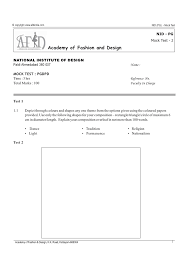 Nid Pg Sample Questions Of The Admission Test