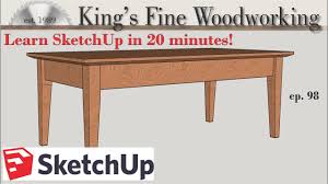 I wanted a coffee table that worked like a giant etch a sketch. 98 Learn Sketchup In 20 Minutes Complete Sketch Up Tutorial Of A Coffee Table Youtube