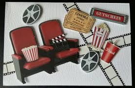 Gutschein Furs Kino Made By Antje Grimm Kinogutschein Basteln Gutscheine Gutschein Basteln