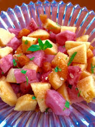 Pasteque En Salade Et Melon Au The Vert Recette Recettes De Cuisine Recette Pasteque Alimentation