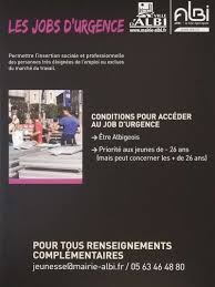 L'objectif est l'insertion ou le retour à l'emploi des jeunes et des adultes. Dispositif Insertion Jobs D Urgence Albi