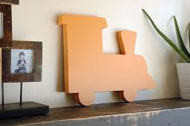 Wood Train Decor For Kids Room Handmade Wooden Cutout Wall Hanging For Nursery Wall Decor Train Decor Wood Train Kids Room