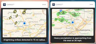 We all know about the destructive power of tornadoes, particularly those violent tornadoes of ef4 and ef5. Carrot Weather Enables Notifications For Storm Cells Precipitation Lightning Strikes Government Alerts And More Macstories