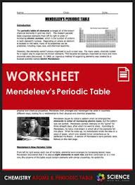 Worksheet periodic table trends answer key worksheets for all from periodic table worksheet answer key , source: Worksheet Mendeleev S Periodic Table Of Elements Periodic Table Worksheets Dmitri Mendeleev
