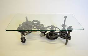 Gears Table Functional Art Table By Sculptor Bruce Gray Steampunk Furniture Steampunk Decor Steampunk House