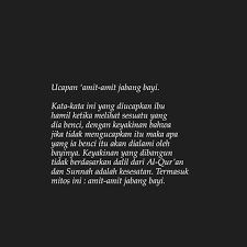 Amit amit jabang bayi(cipt:danrhama & mulyana). Mitos Mitos Aneh Yang Bukan Berasal Dari Islam Kajian Salaf