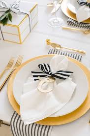 Birthday Black And White Table Setting Table Setting Made Easy Christmas Table Christmas Table Settings Table Decorations