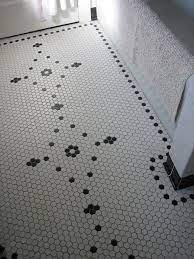 Need help choosing a tile pattern? White Hex Floor Tile Classic Bathroom Tile Vintage Bathroom Tile Mosaic Flooring