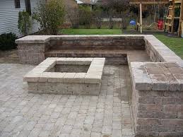 Stone patio diy fire pit area & wood beam benches. Stone Patio Benches Ideas On Foter