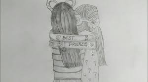 Check spelling or type a new query. Best Friend Pencil Sketch Tutorial How To Draw Two Friends Hugging Each Other Youtube