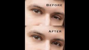 Under normal conditions, the six muscles that control eye movement work together and point both eyes at the same direction. Fix A Lazy Eye In Photoshop Youtube
