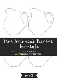 Black And White Lemonade Pitcher Clipart Lemonade Pitcher Template Small Lemonade Pitcher Lemonade Pitcher