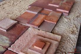 Terracotta Fliesen Art Blattermann In Verschiedenen Formaten Und Farben Fliesen Bodenfliesen Terrakotta