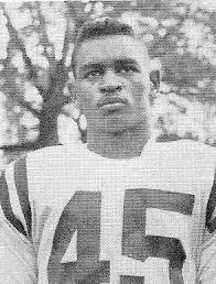 Roy Goines, from Barboursville Main Street, became 1st African American to  receive academic scholarship at Marshall. In 1956, Goines broke the color  barrier as the first black football player at Marshall in #