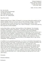 More images for cover letter internship contoh » Journalist Cover Letter Examples Resume Now