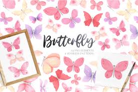 To created add 58 pieces, transparent car images of your project files with the background cleaned. Watercolor Pink Butterfly Clipart In Illustrations On Yellow Images Creative Store