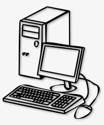 Looking for more icon person transparent background clipart, like person png,unknown person png,person cartoon png. Desktop Computer Clipart Black And White Clip Art Of Computer Transparent Png 1449x1600 Free Download On Nicepng