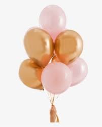 Rose gold number 4 megaloon balloon numbers. Pink And Gold Party Balloons Ballon Pink And Gold Hd Png Download Kindpng