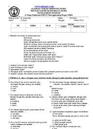Buku tantri basa bahasa jawa untuk kelas 2 sd/mi ini terdiri dari 7 kepingan (wulangan), ialah : Top Pdf Soal Uts 2 Bahasa Jawa Kelas 6 Sd Semester Genap 123dok Com