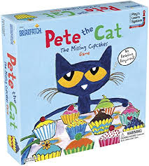 Amazon Com Briarpatch Pete The Cat The Missing Cupcakes Game Based On The Popular Book Series Toys Games