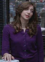 Chelsea peretti has called out joey diaz for his comments about 'breaking' women (picture: Wornontv Gina S Purple Cardigan On Brooklyn Nine Nine Chelsea Peretti Clothes And Wardrobe From Tv