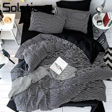 Black And White Striped Duvet Cover King Cheap Bedding Sets Buy Directly From China Suppliers Solstice Home Textile Black White Stripe Brief Bedding Set Black Bed Sheets Bedding Set Soft Duvet Covers