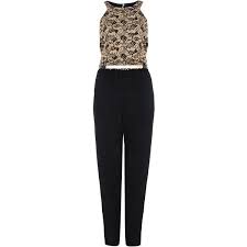 Black And Gold Top Womens Quiz Gold Glitter Lace Top Jumpsuit 56 Liked On Polyvore Featuring Jumpsuits Metallic Wo Lace Top Jumpsuit Black Lace Jumpsuit Black Sleeveless Jumpsuit