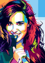 Metal Poster Demi Lovato