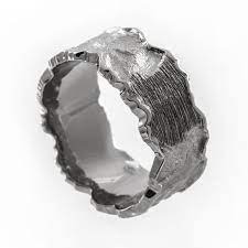 Mens Wedding Band Rugged Wedding Ring Mens Hammered By Korusdesign Rugged Wedding Ring Rugged Wedding Band Rings For Men