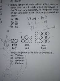 Check spelling or type a new query. Banyak Lingkaran Pada Pola Ke 30 Adalah Brainly Co Id