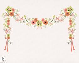 Floral Frames Flower Wreaths Garland Wedding Clip Art Vector Muscari Folk Flowers Chartreuse Mcintosh Party Stationery Table Card Flower Wreath Party Stationery Flower Frame