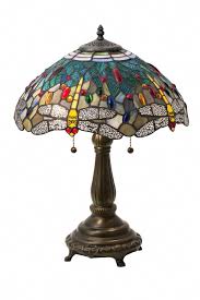 Meyda 22 H Tiffany Hanginghead Dragonfly Table Lamp Edisonbulbslamp Stained Glass Table Lamps Table Lamp Lamp